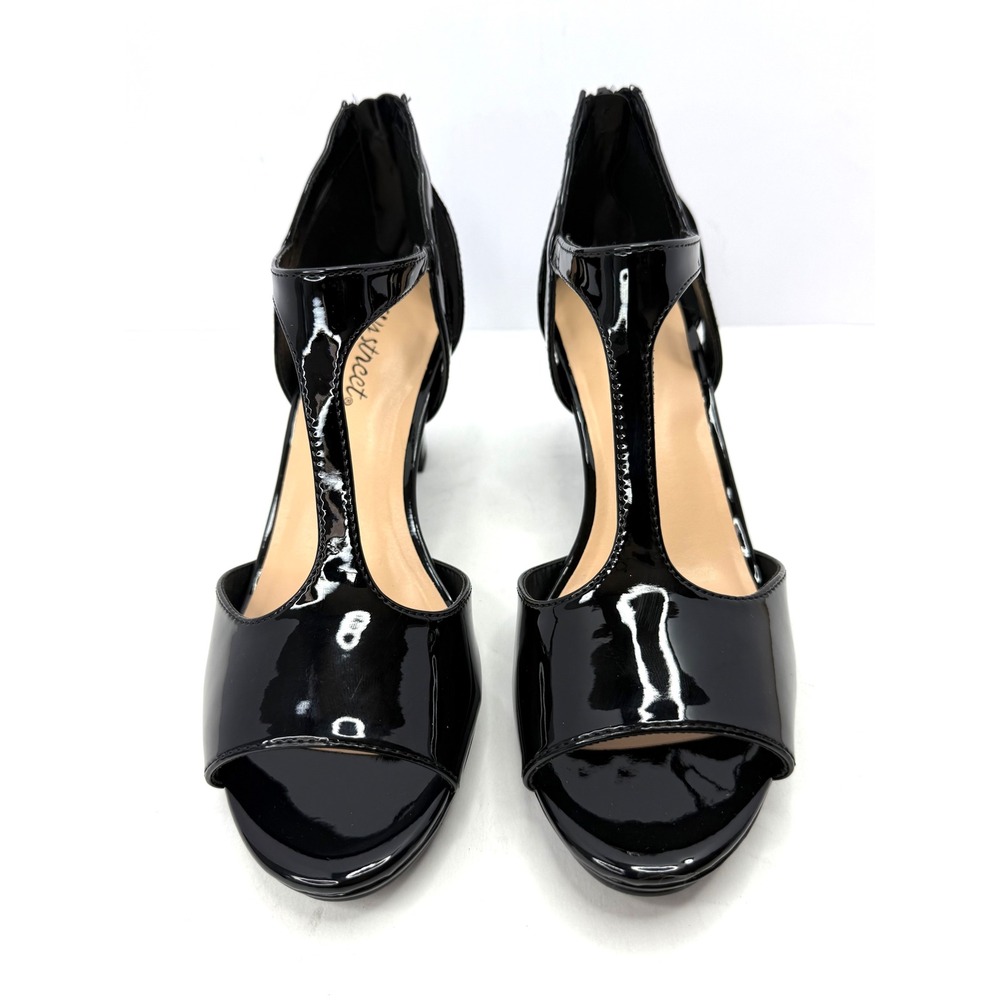 Easy Street Women's Flash Dress Sandals Black Patent Size 8W NWT/BOX - Picture 5 of 10
